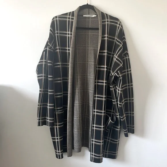 Simons Checked Cardigan - Picture 1 of 3